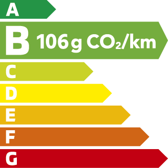 étique énergétique ASX Mitsubishi consommation B 106 g